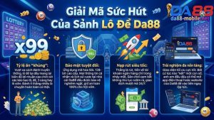 Giao diện cược lô đề trực tuyến cực mượt và minh bạch tại nhà cái Da88
