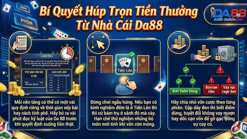 Mẹo đánh bài dễ thắng từ các cao thủ tại nhà cái Da88